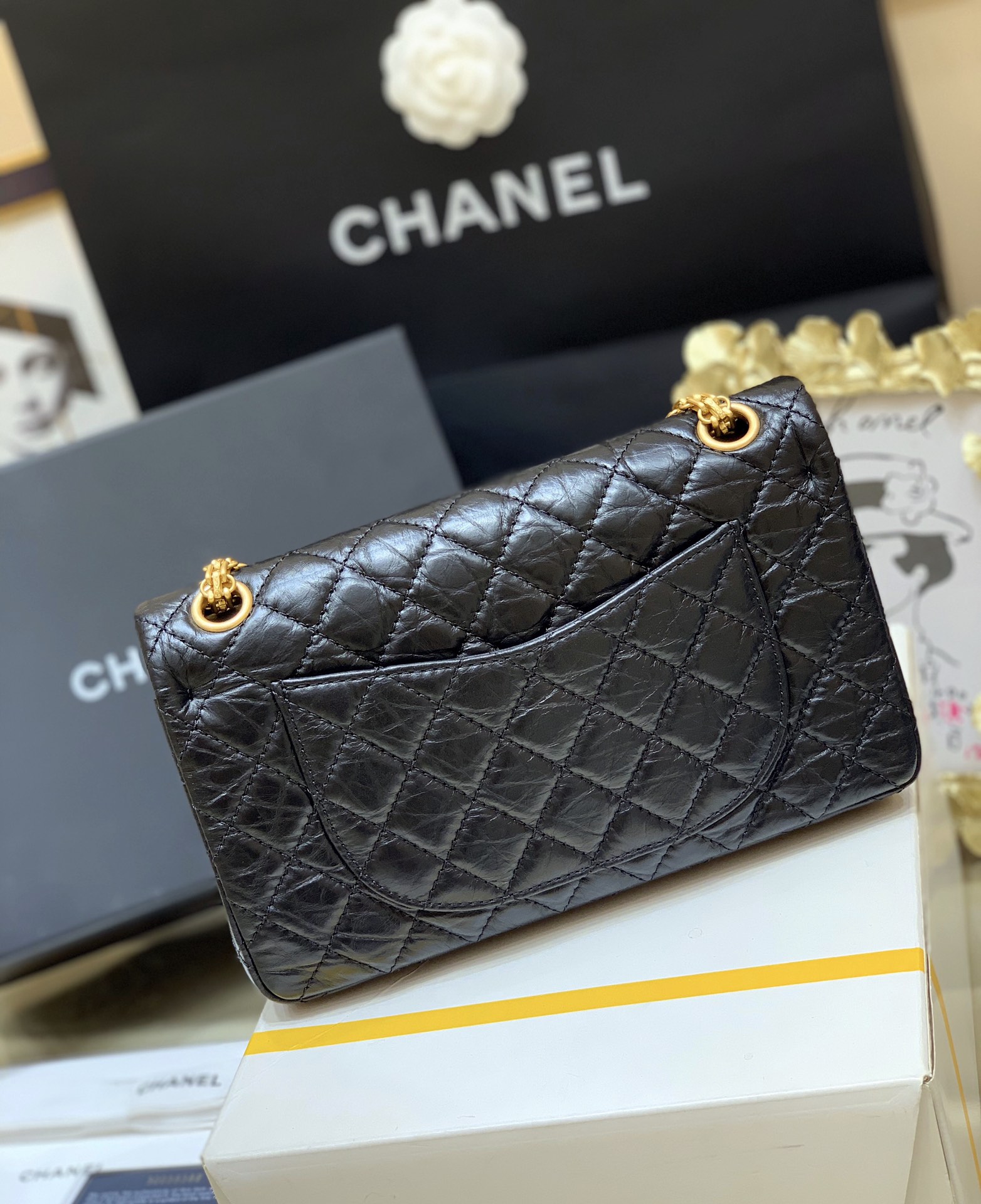 Ch@nel Reissue 2.55 Flap Bag -28CM