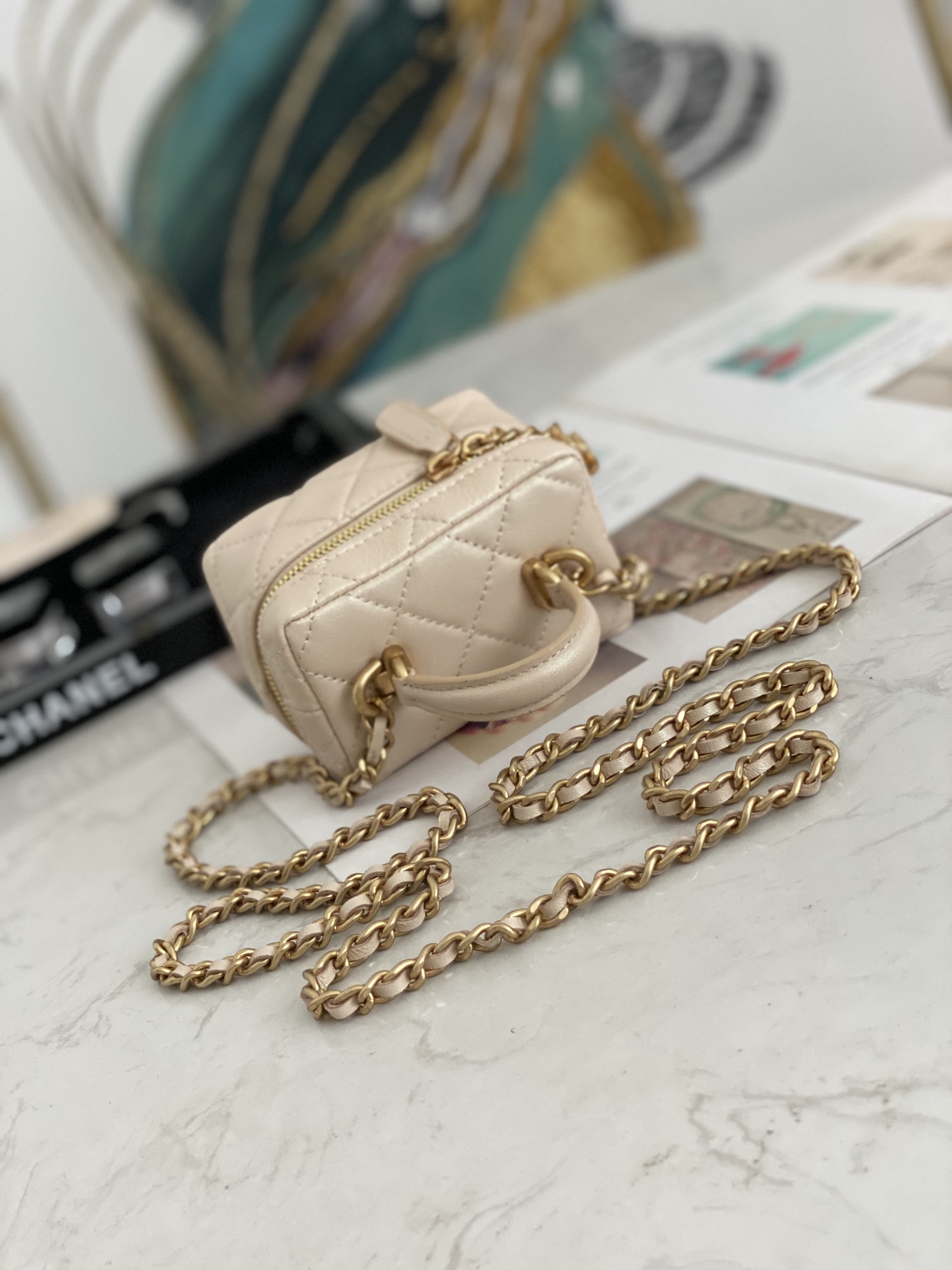 Ch@nel Vanity Bag-11.5x12x7CM