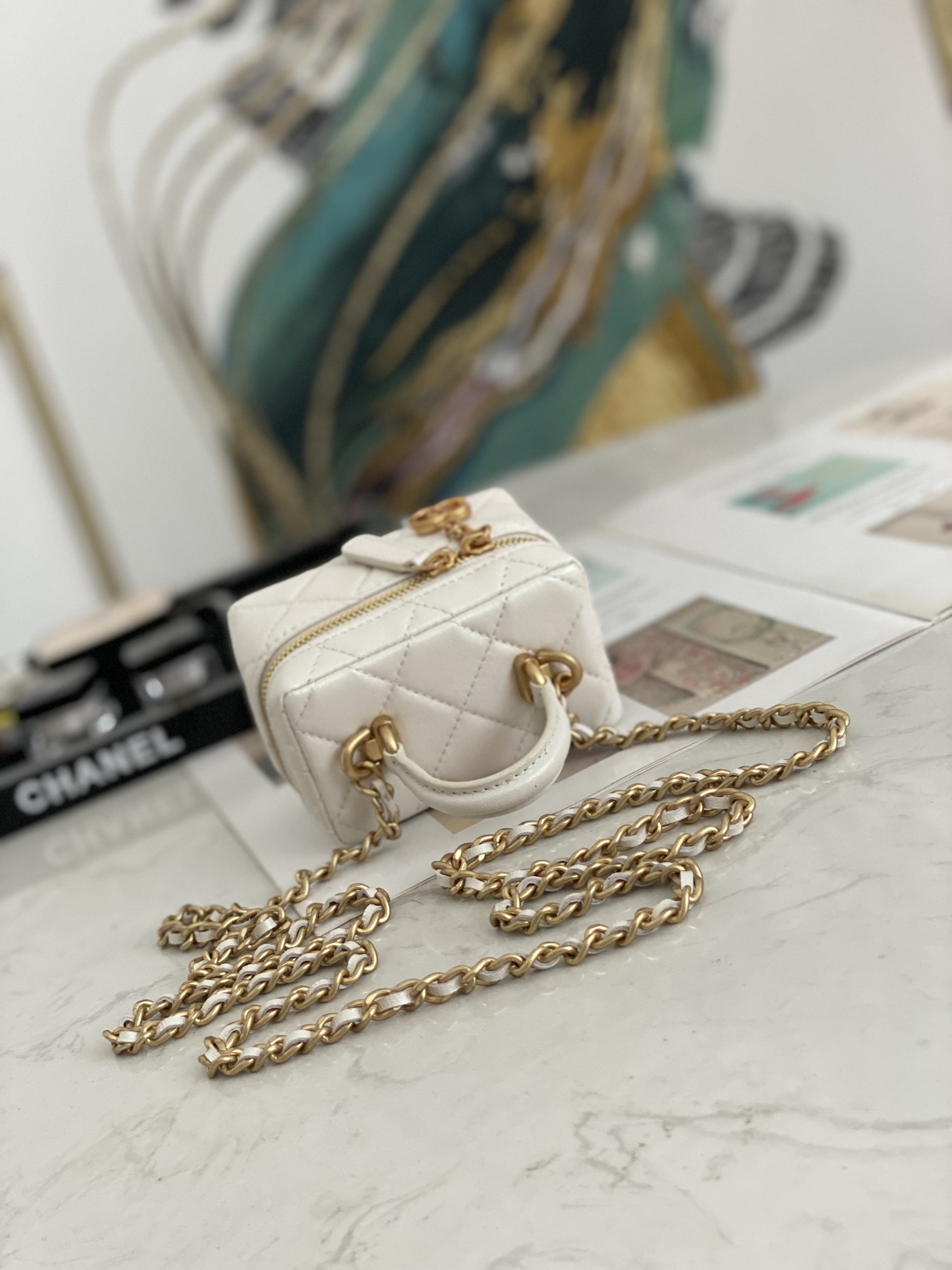 Ch@nel Vanity Bag-11.5x12x7CM