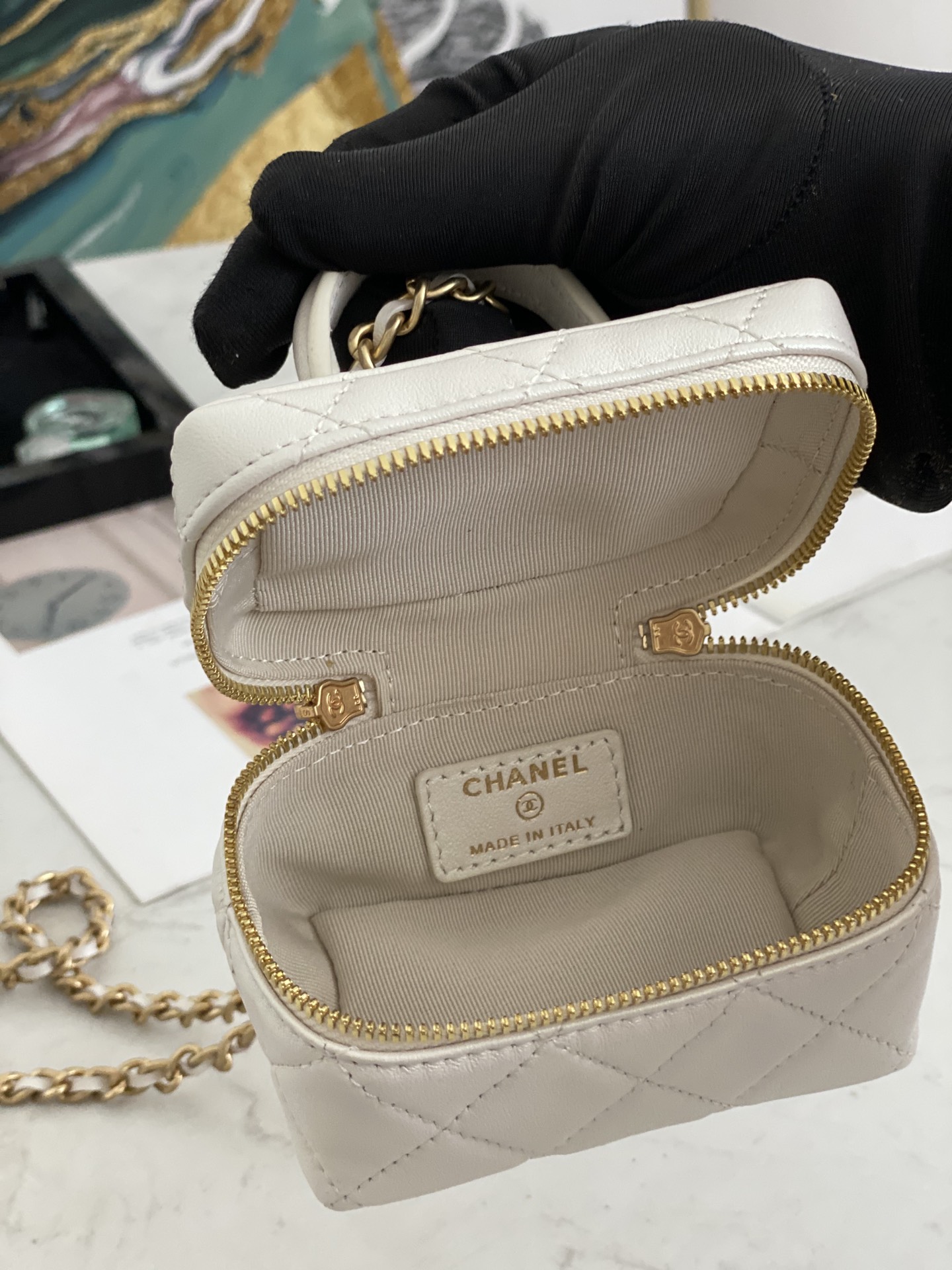 Ch@nel Vanity Bag-11.5x12x7CM