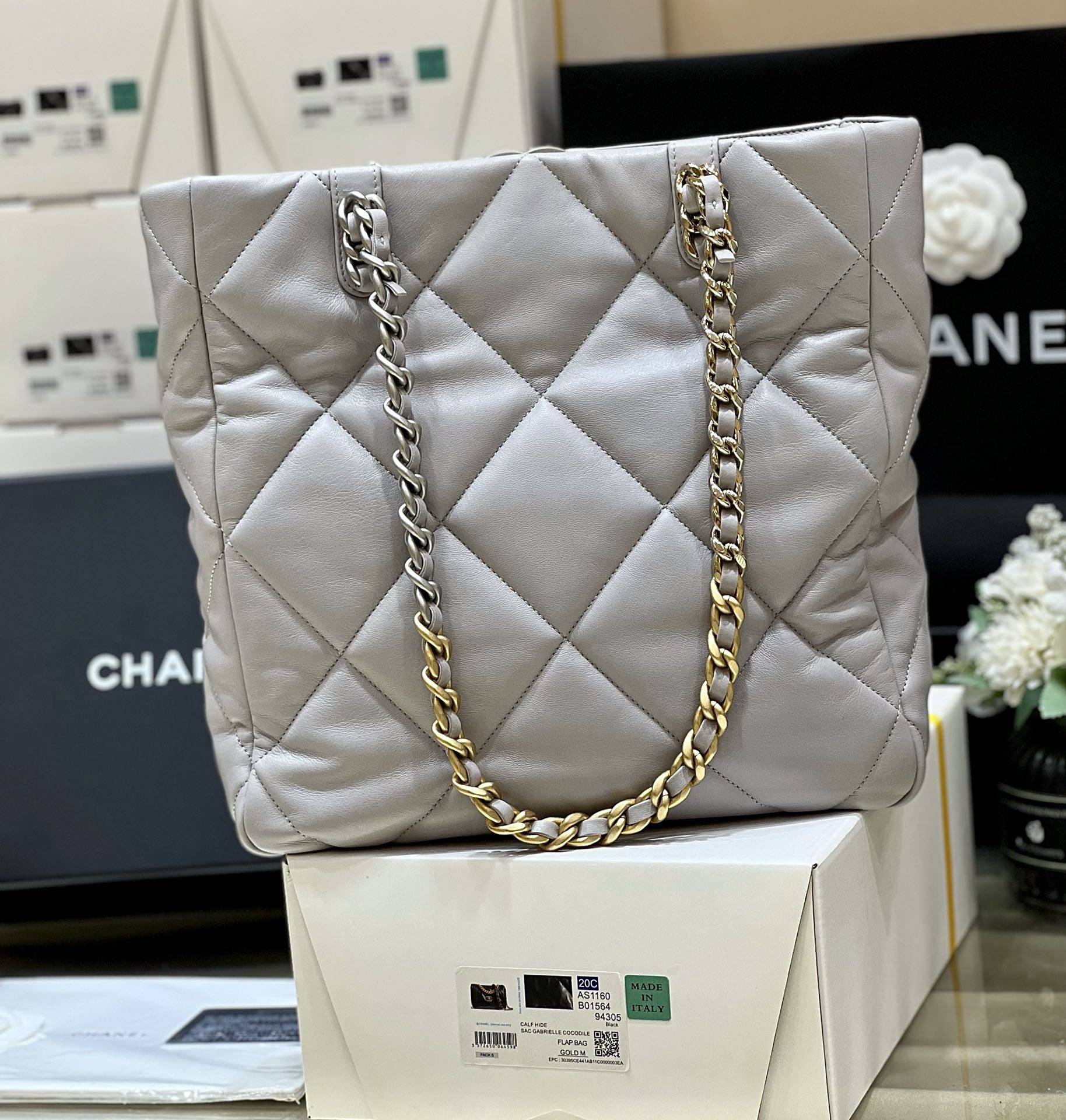 Ch@nel 19 bag Tote -AS3519-30*37*10CM