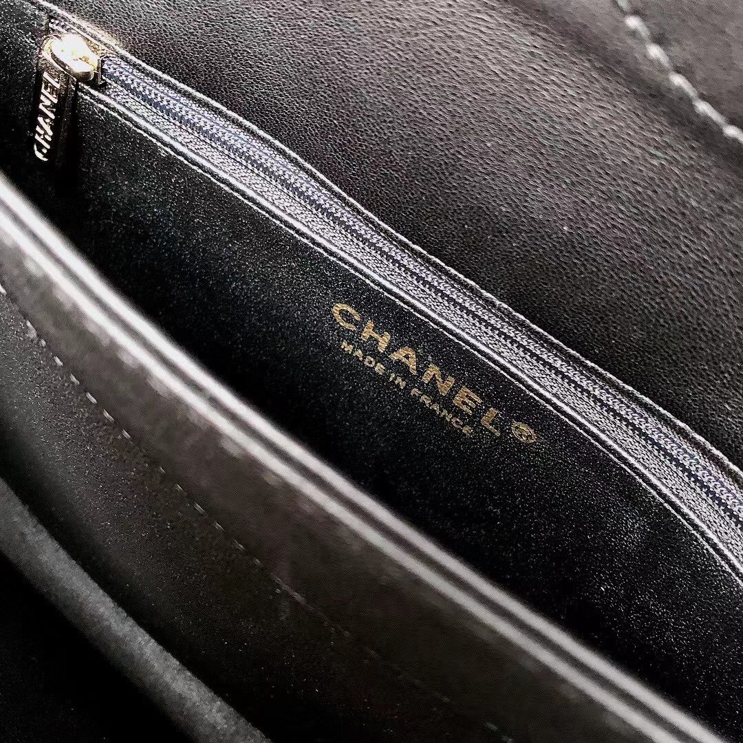 Ch@nel Trendy CC-Champagne Gold-24.5*17*7CM