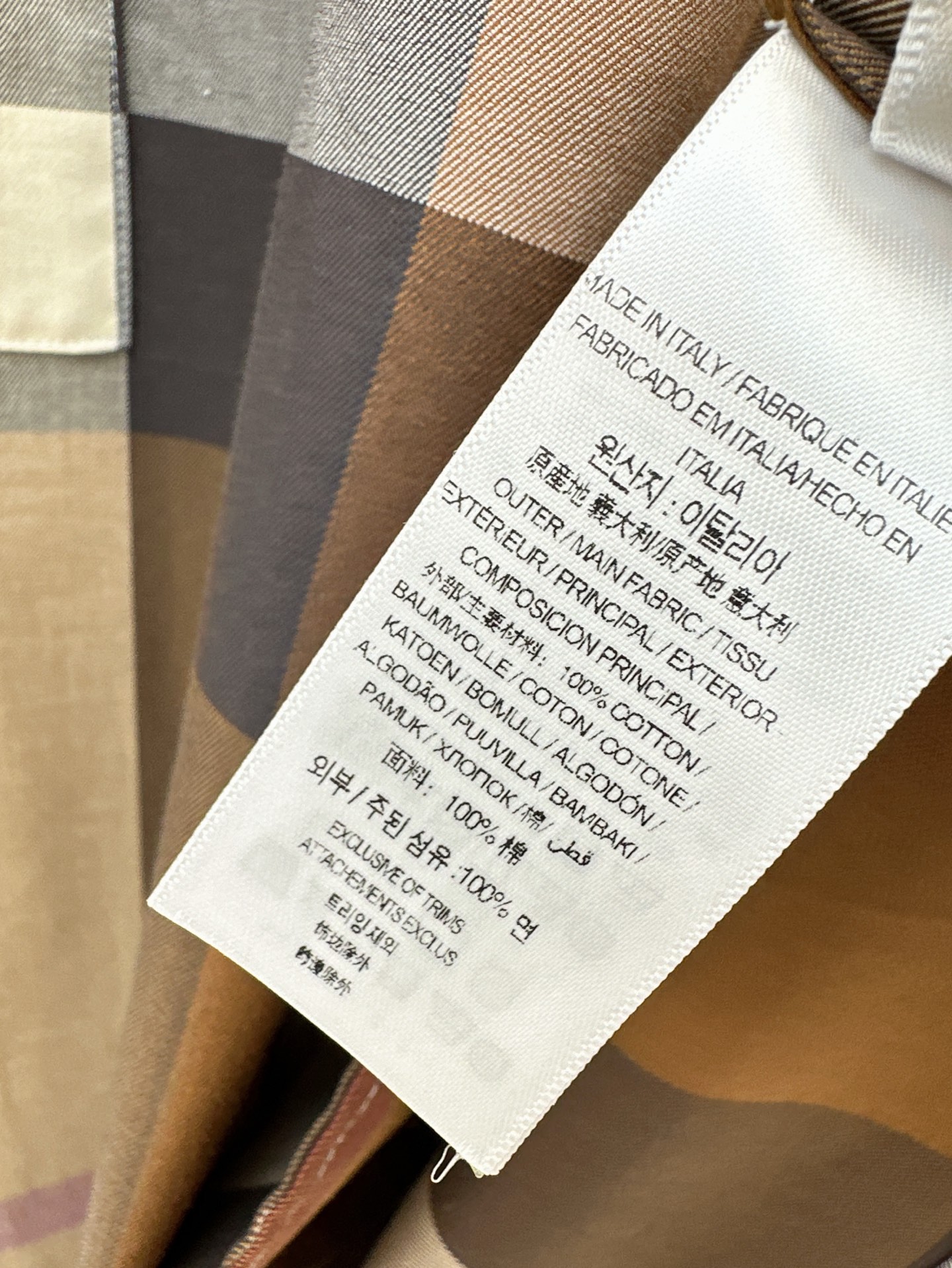 Bur 25SS Classic Checkered Shirt Dress