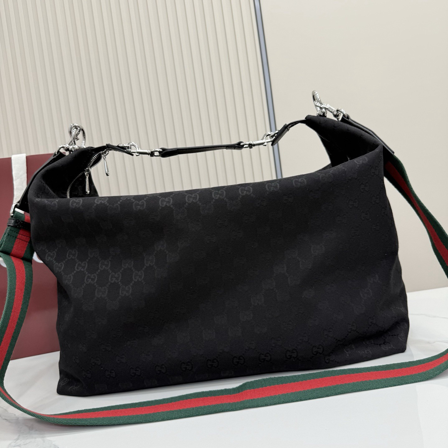 Guc*ci Brera GG Canvas Large Shoulder Bag-46*29*20.5CM