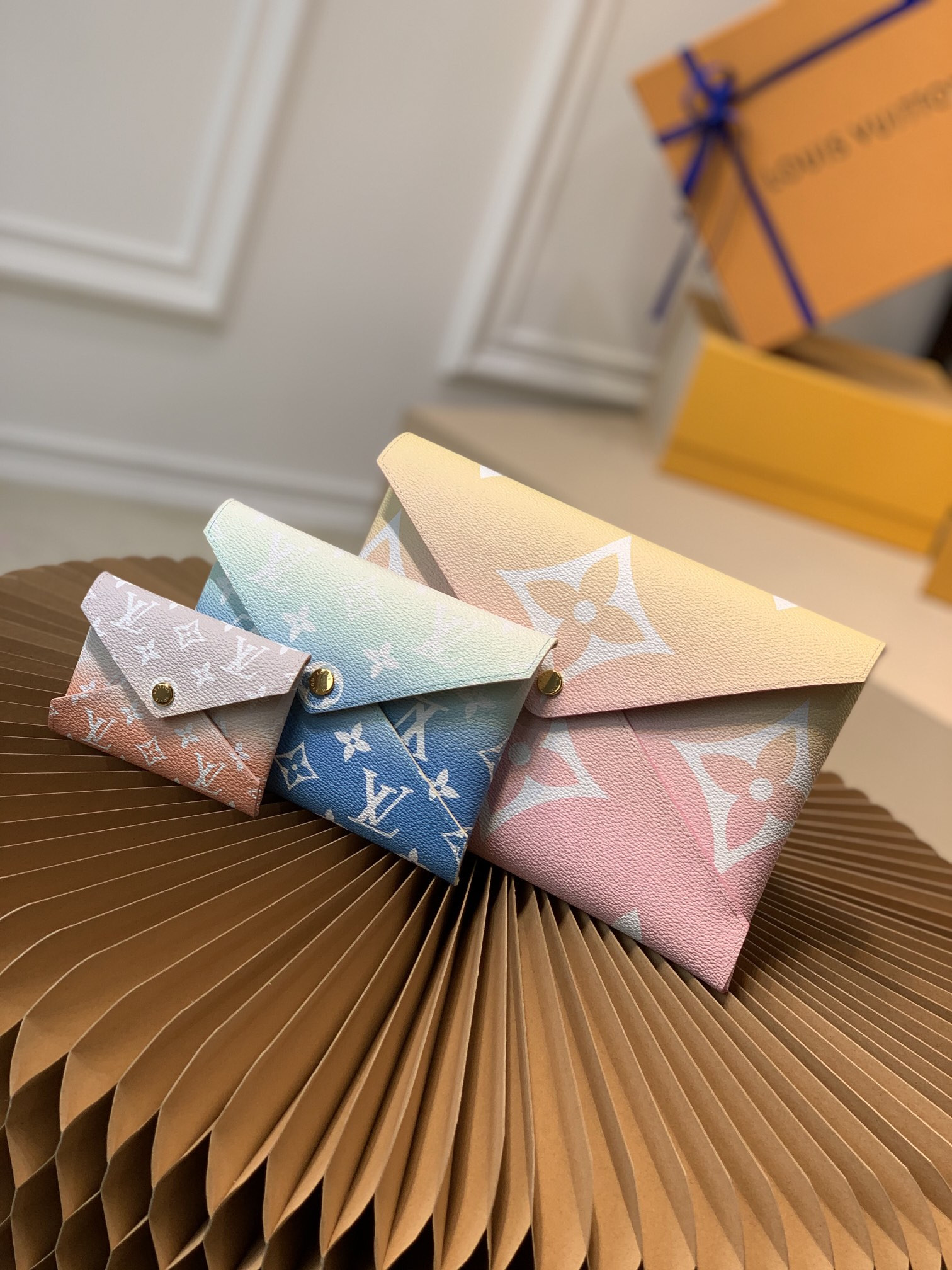 l0*is V*t0n pochette kirigami bag-15.5*11.5*0.5cm