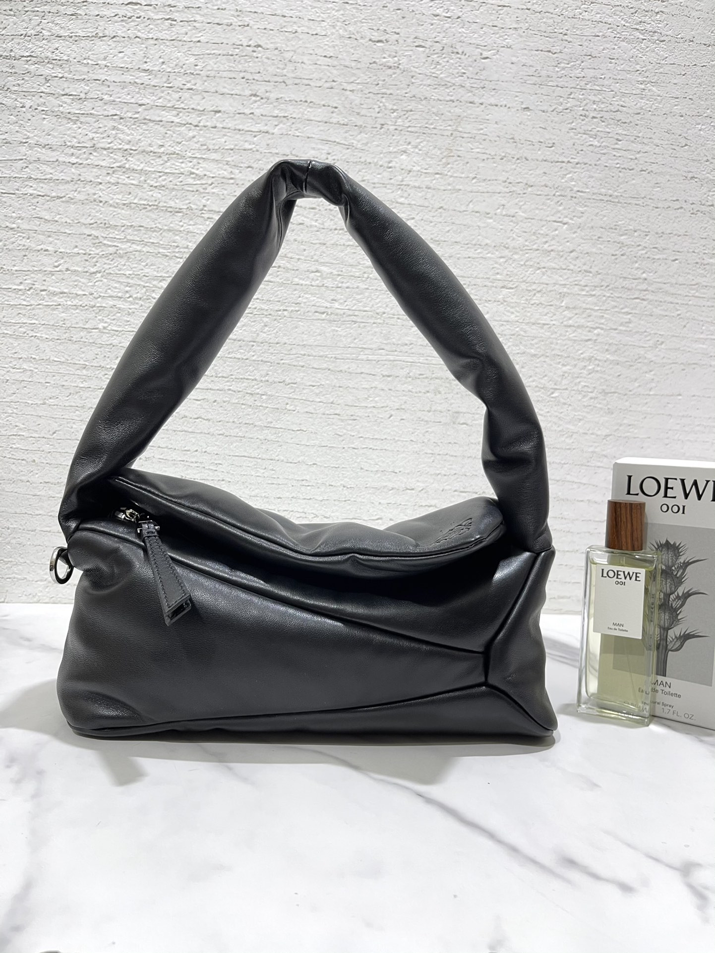 L0ew* puzzle puffer hobo bag-31*16*13cm