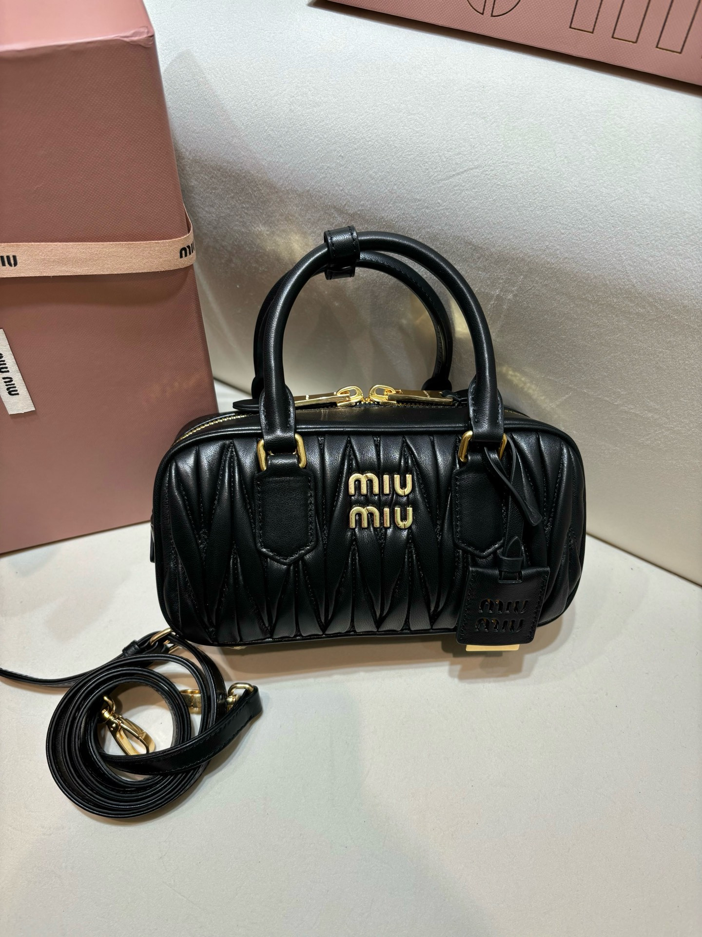 M1um1u vintage rectangular bag-23*12*8cm