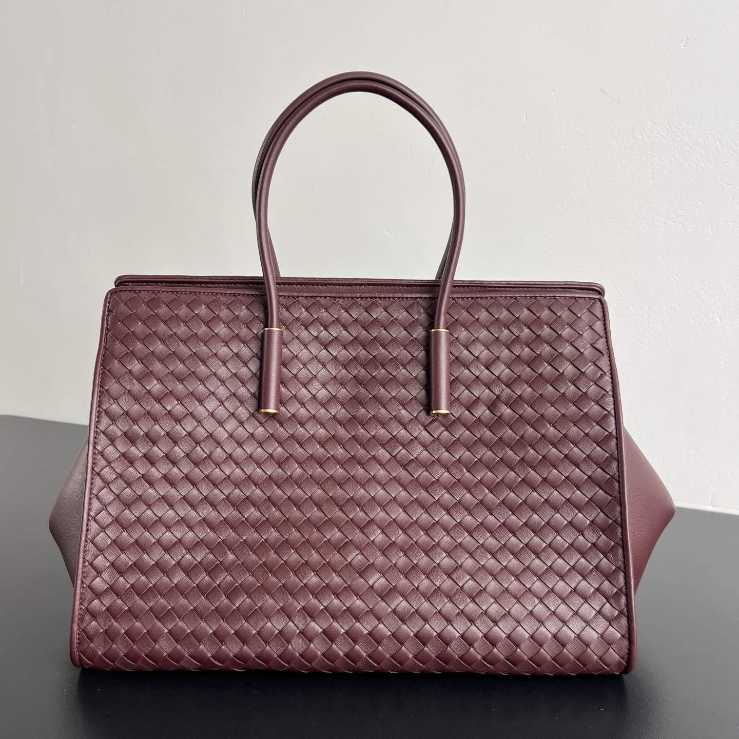 B0tt*ga Ven*ta Barbara Intrecciato Leather Tote-37x27x24CM