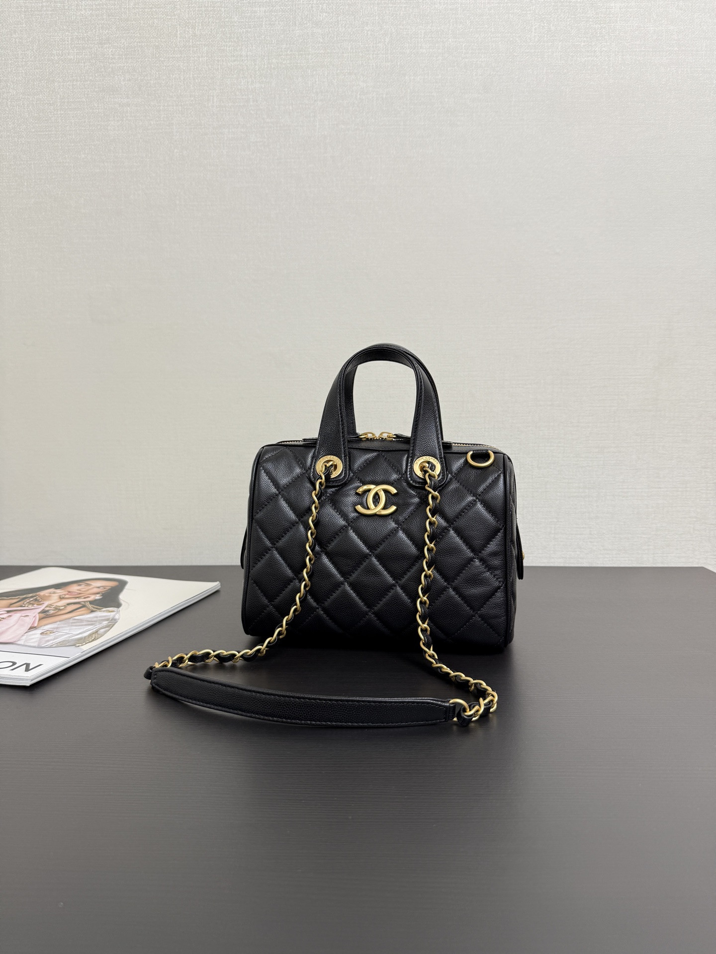 Ch@nel 25A Small Bowling Bag-21*17*13CM