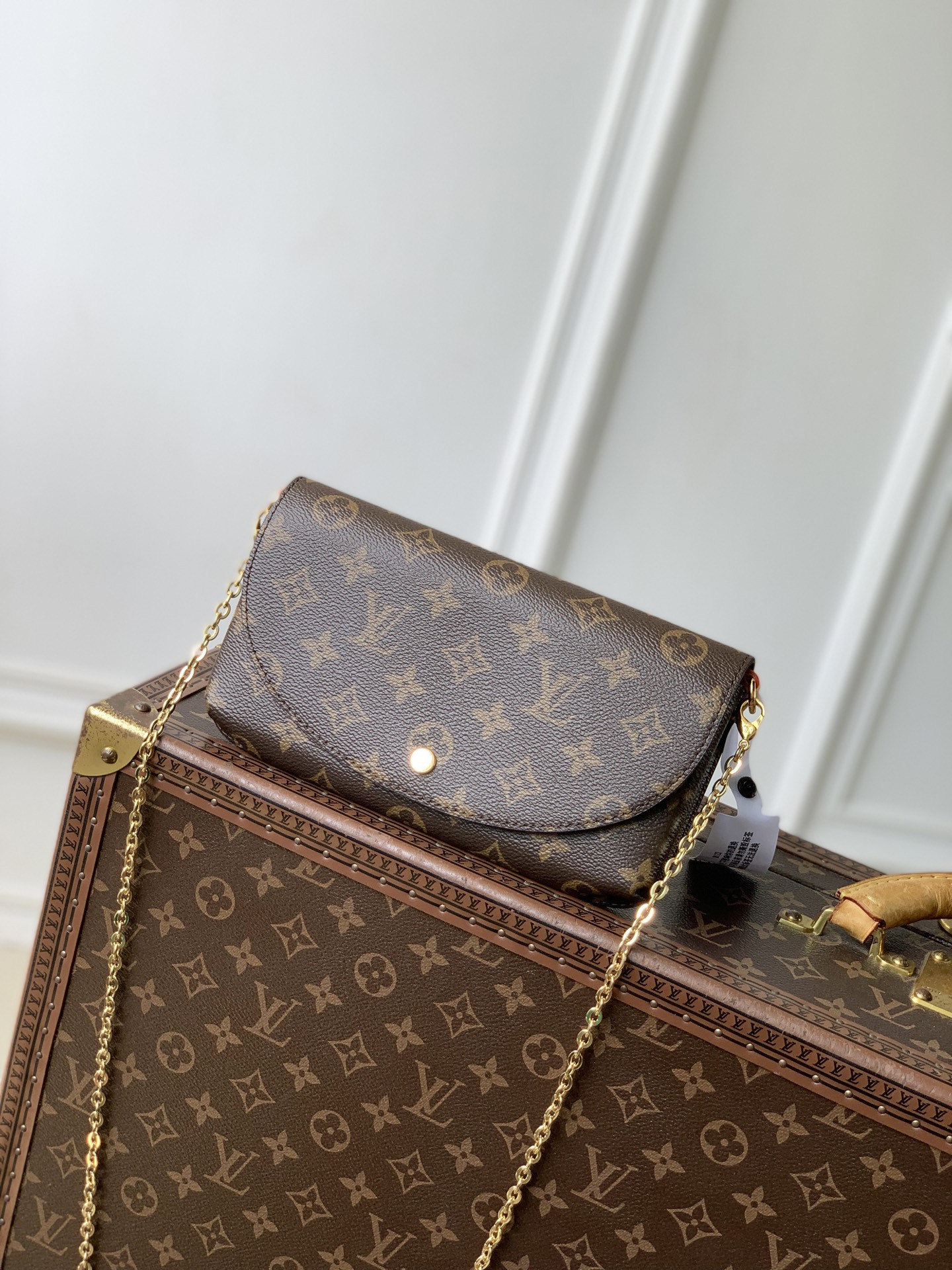 L0vis Vuitto*n Wallet On Chain Trotter M27242-21.5 x 12.5 x 3CM