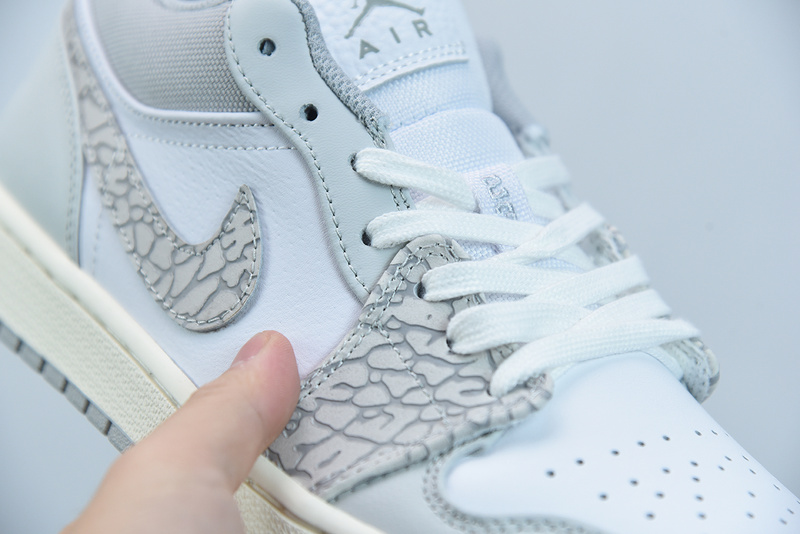 AIR JORDAN 1 LOW PRM WITH GREY ELEPHANT PRINT DH4269-100