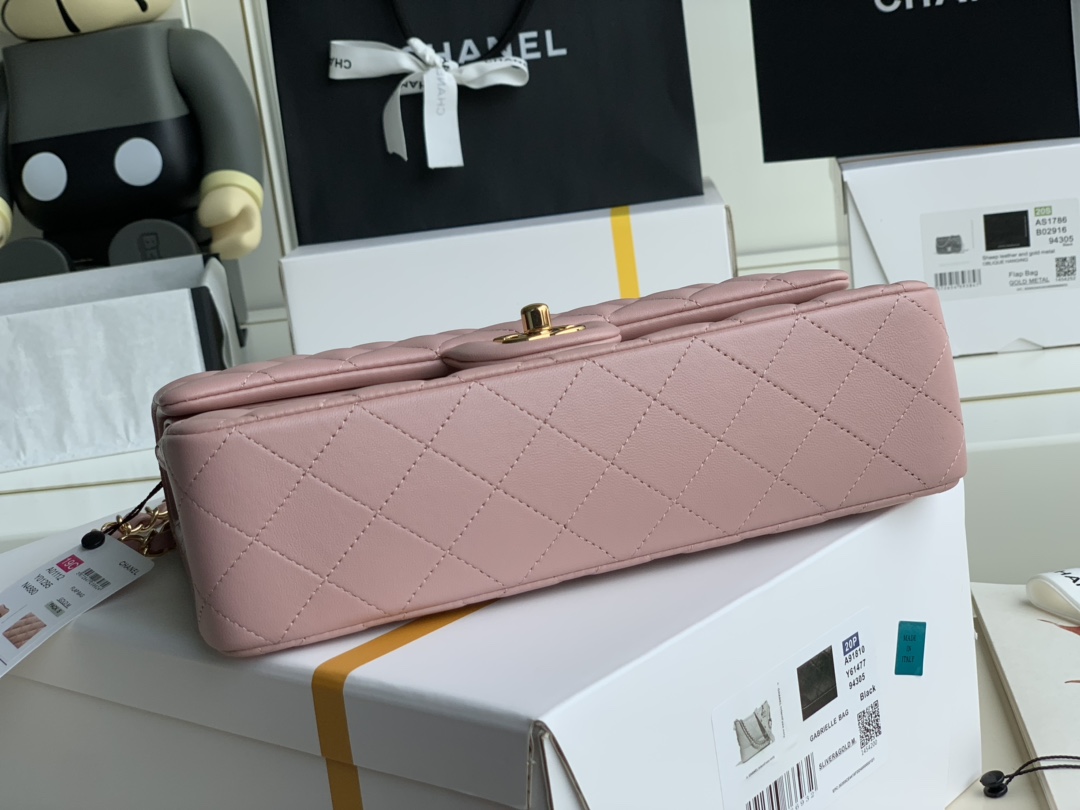 Ch@nel Flap Bag-Lambskin-25CM