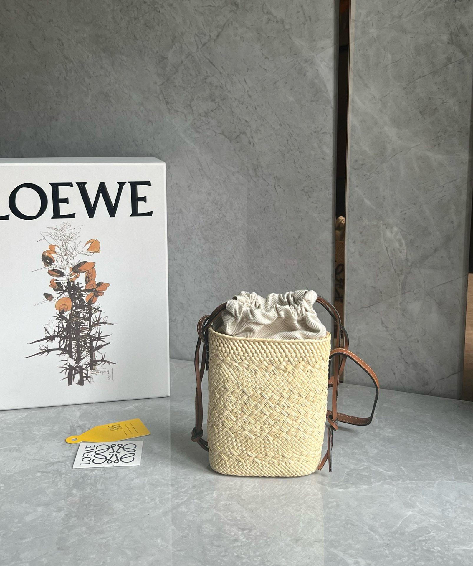 Lowee Anagram Basket Bag-22X14X6CM