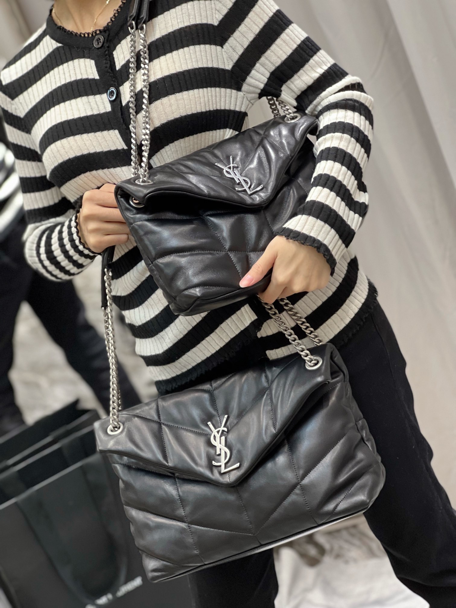 Y*L loulou puffer-lambskin leather