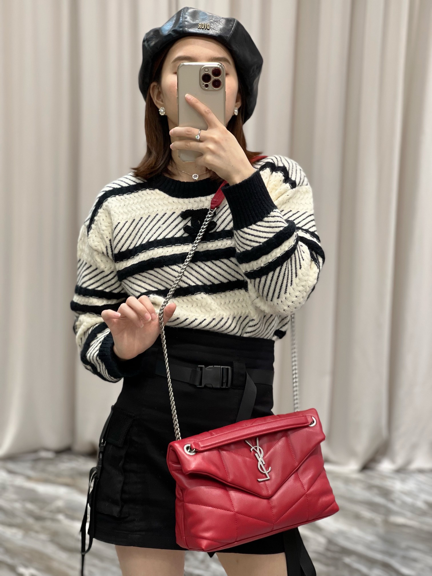 Y*L loulou puffer-lambskin leather