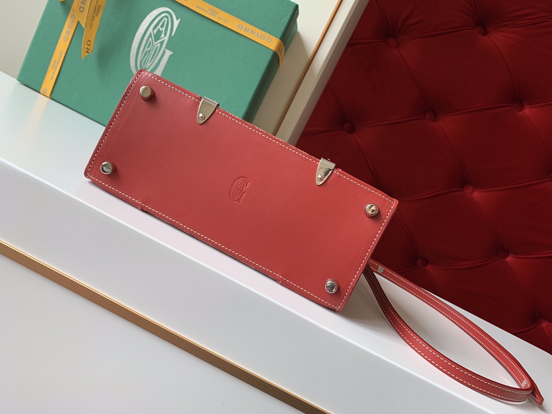 Go*ard coated canvas and leather saigon top handle bag-21cm