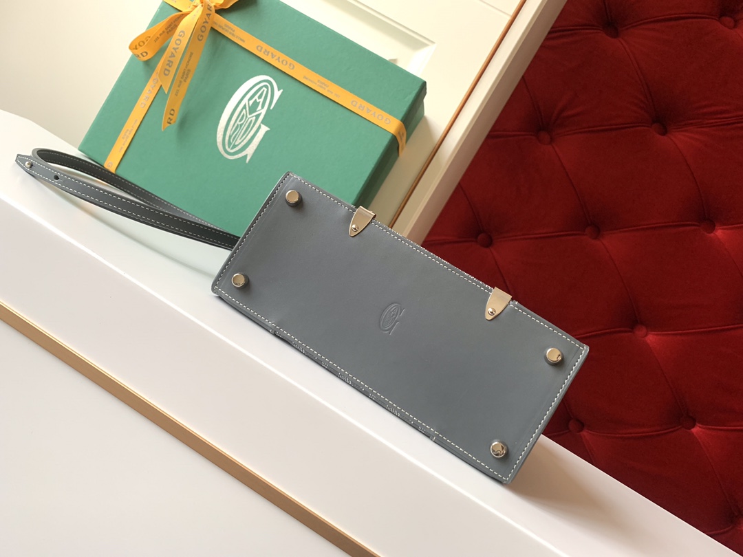 Go*ard coated canvas and leather saigon top handle bag-21cm