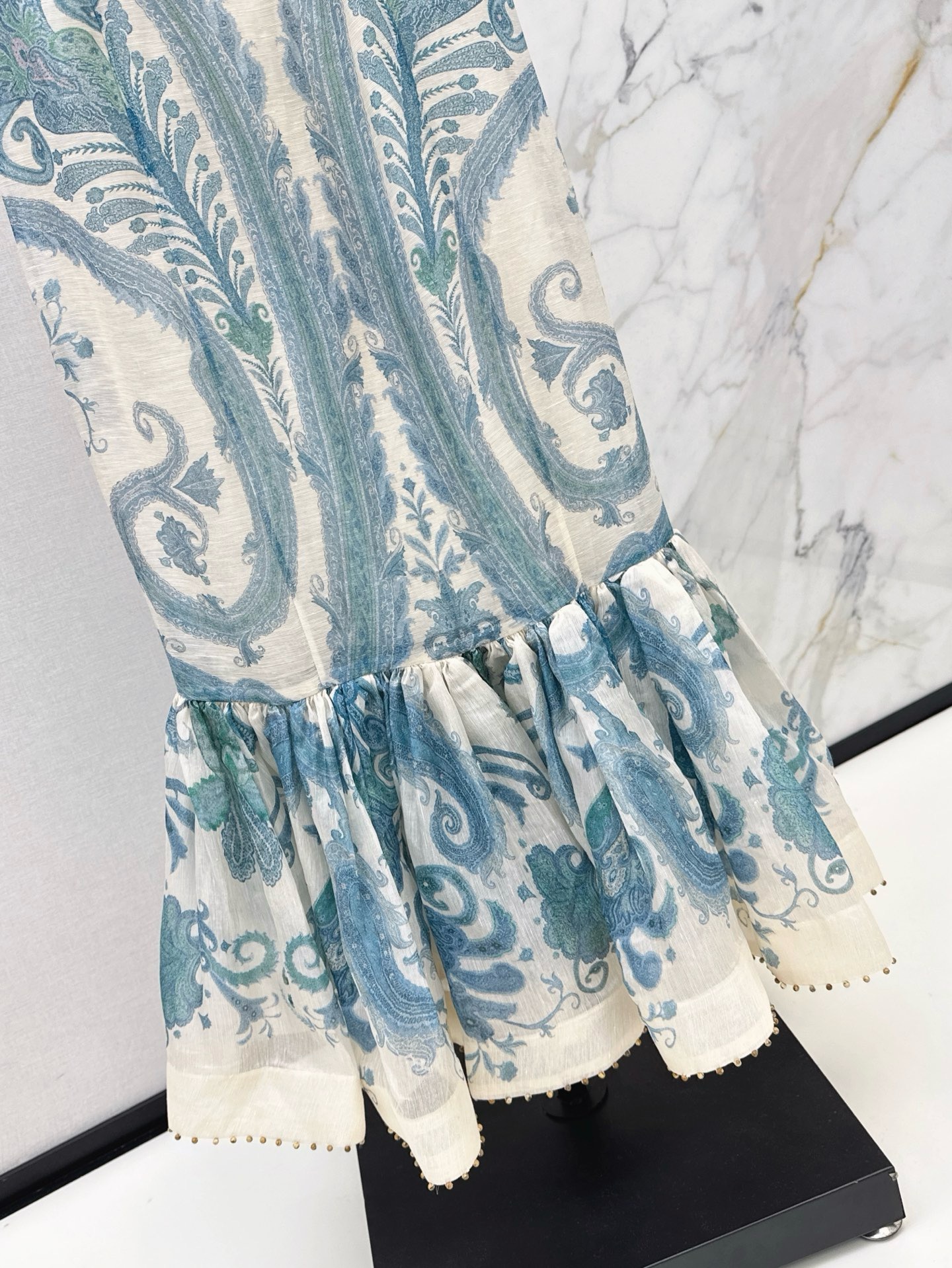 Zimmermann Illuminate Gown in Turquoise Paisley