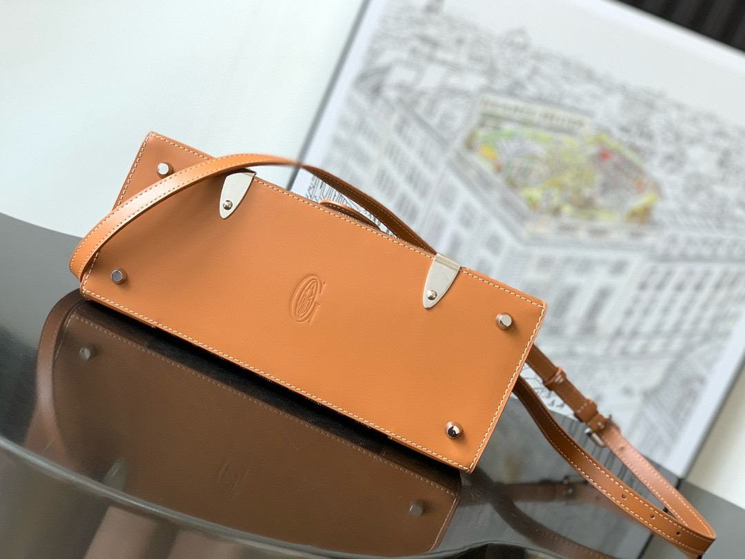 Go*ard coated canvas and leather saigon top handle bag-20*12*28cm