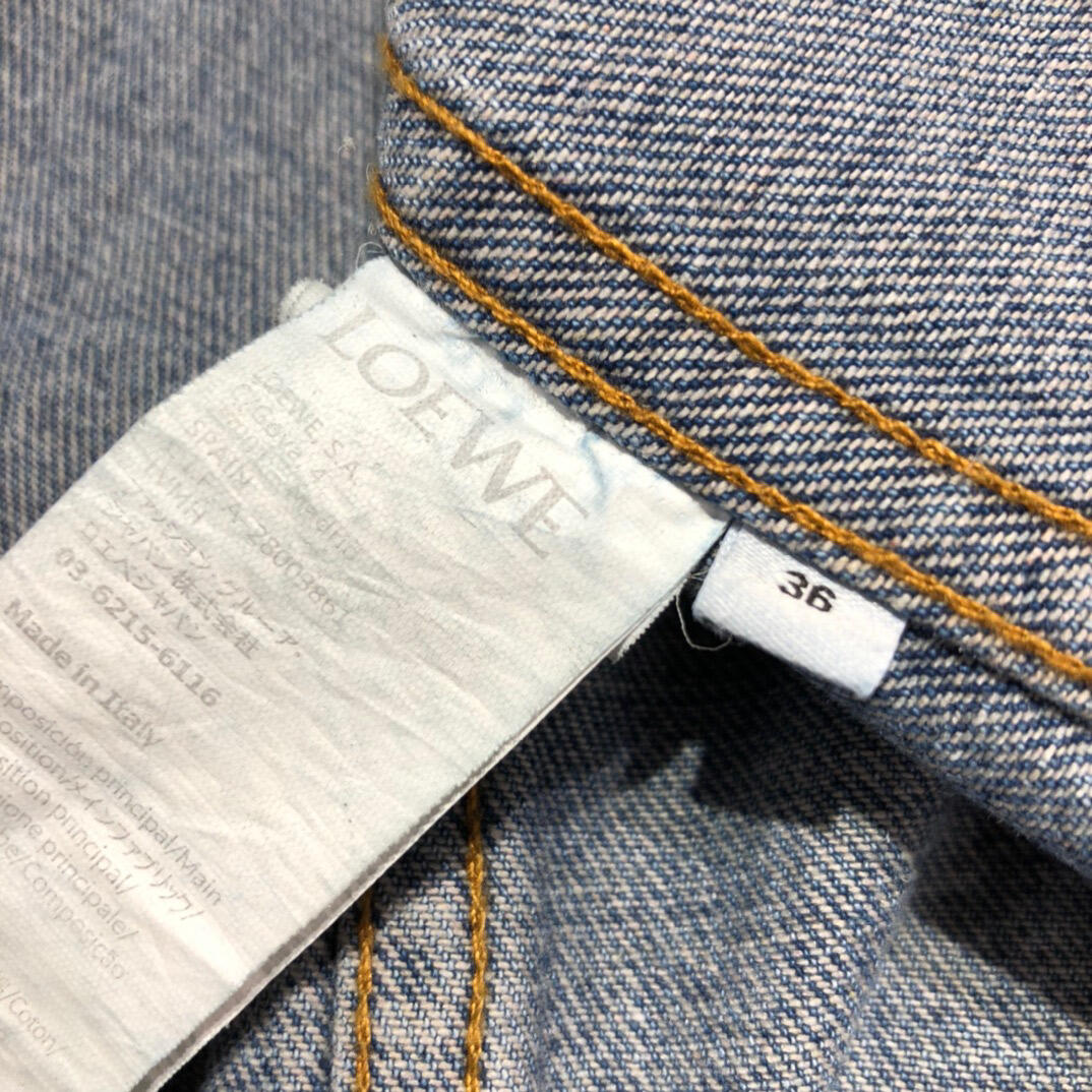 L0ew* anagram jacket in denim blue