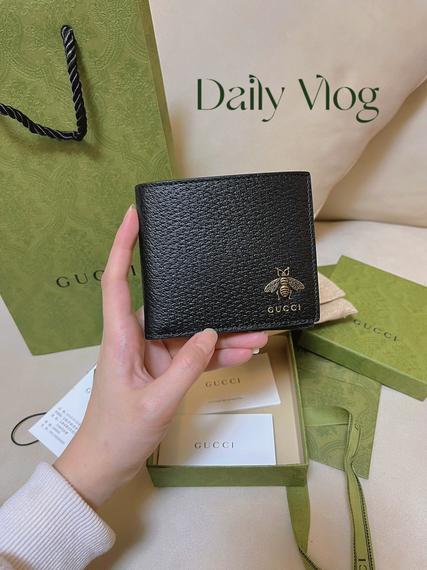 G*u*i wallet-9.5*3cm