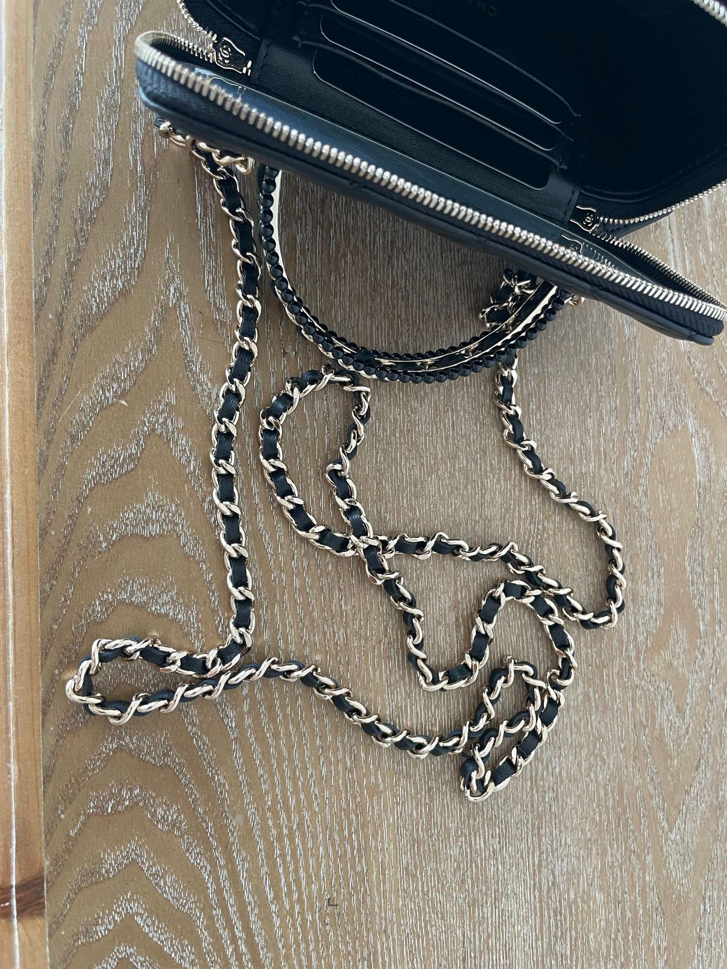 Ch@nel Cosmetic Bag-Caviar-BAG-2365324