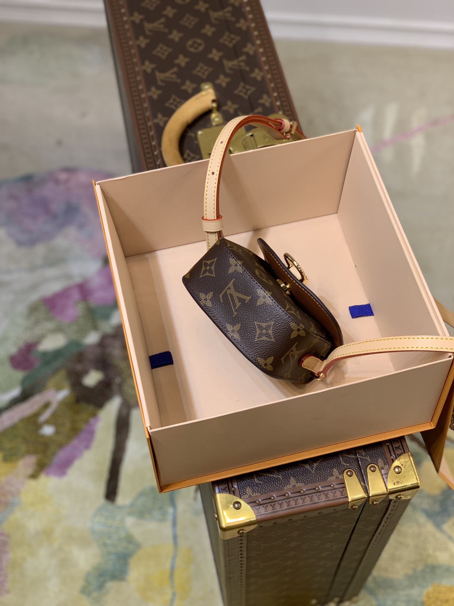 l0*is V*t0n vintage saint cloud handbags -m51245-13*6*11cm