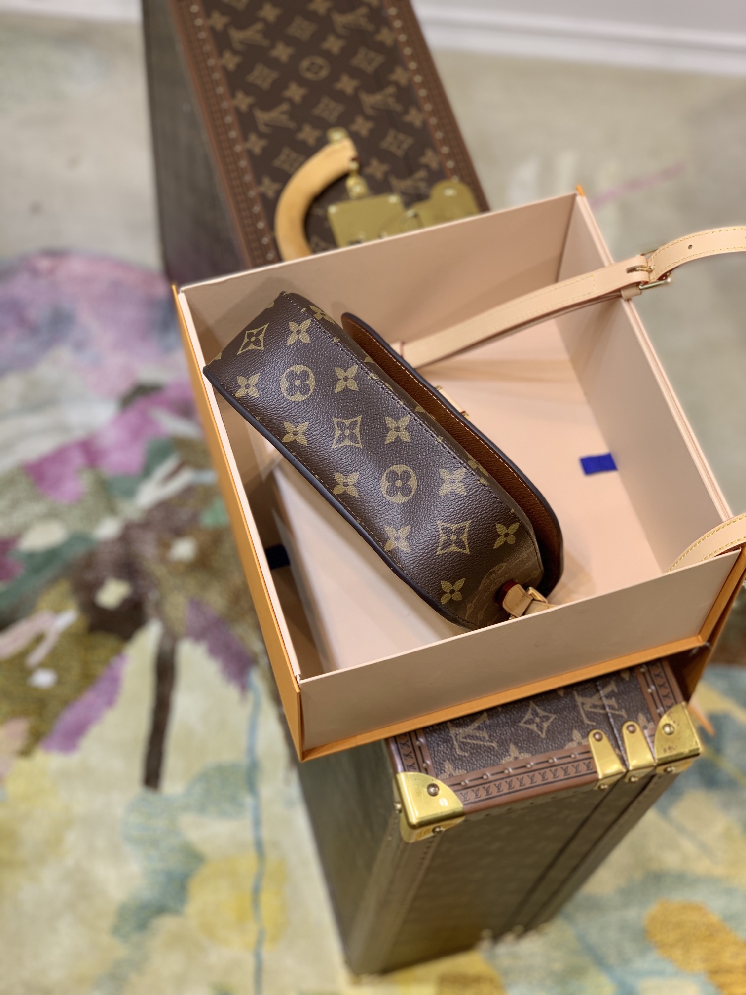 l0*is V*t0n vintage saint cloud handbags -m51245-19 × 6 × 17cm