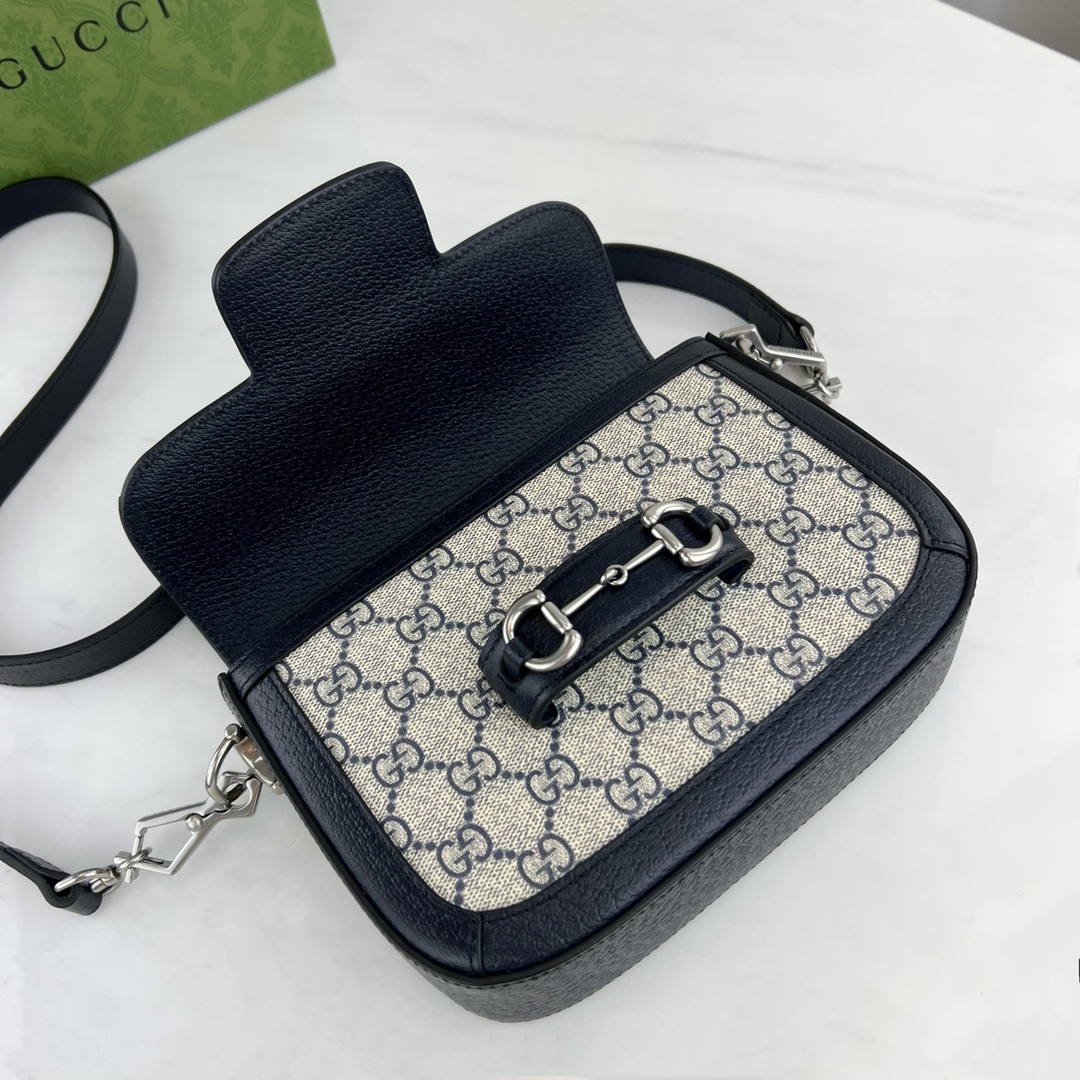 G*u*i 1955 horsebit shoulder bag-25*18*8cm
