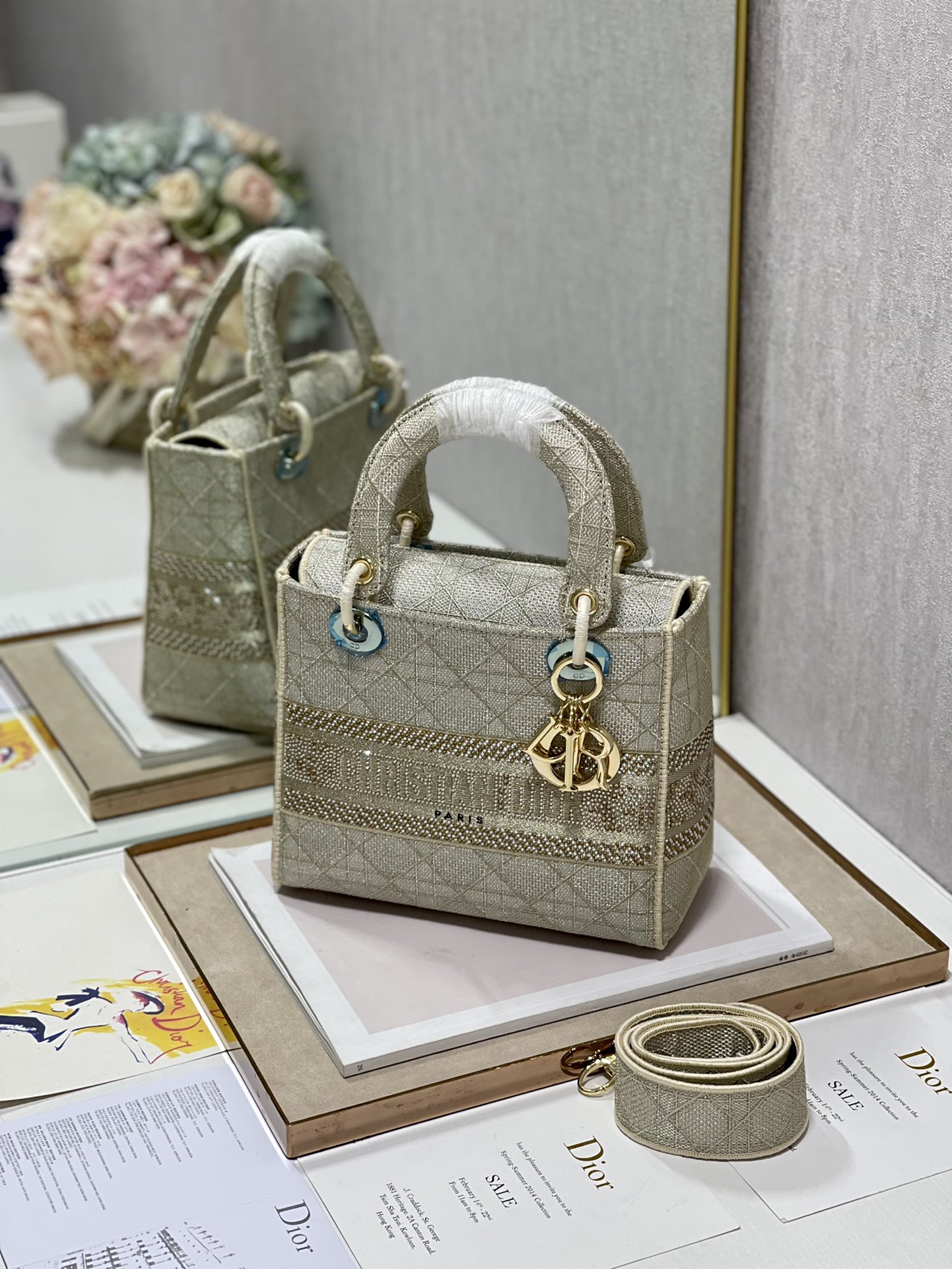 lady D*or handle bag-24cm