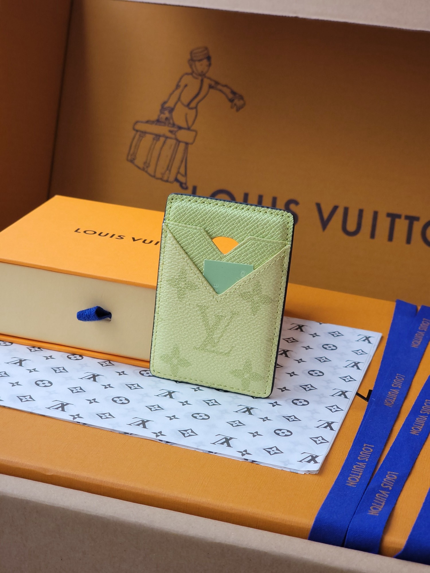 l0vis Vvtt0n card holder-9.5 x 0.5 x 6.5cm