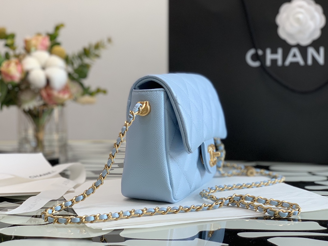 Ch@nel Flap Bag-13*19*6CM