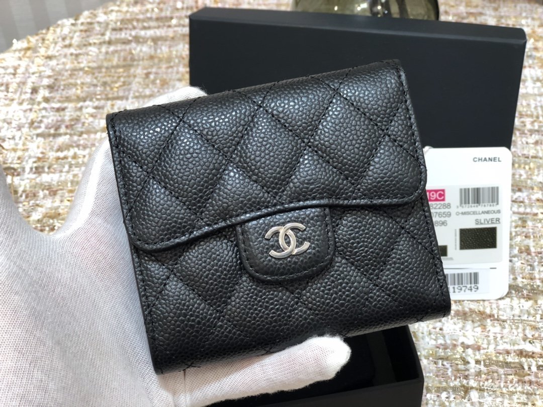 Ch@nel Wallet-Silver Harware-11*10CM