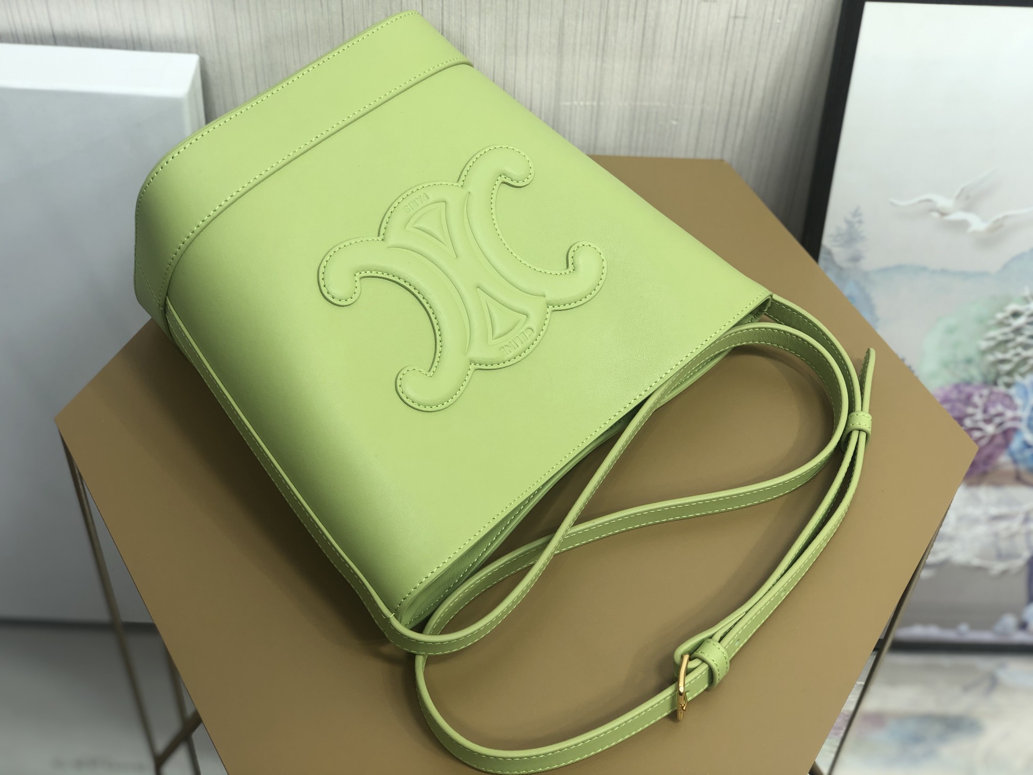 Ce**e cuir bucket-30×22×13cm