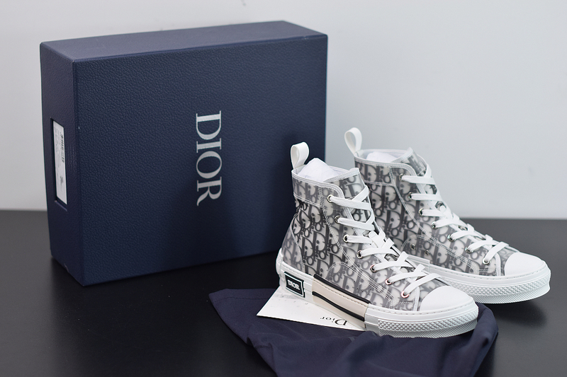 D*or high top logo oblique sneakers