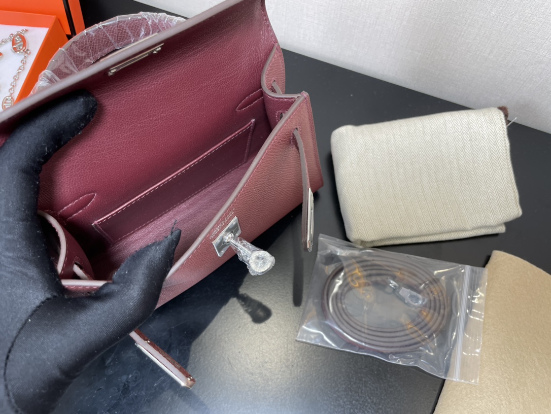 H**mes kelly-gold&silver hardware-19cm