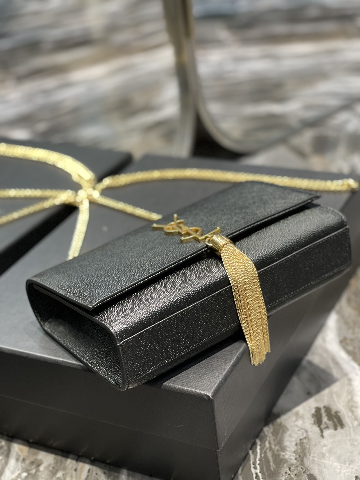 Y*L medium kate bags-caviar-24*14.5*5.5cm