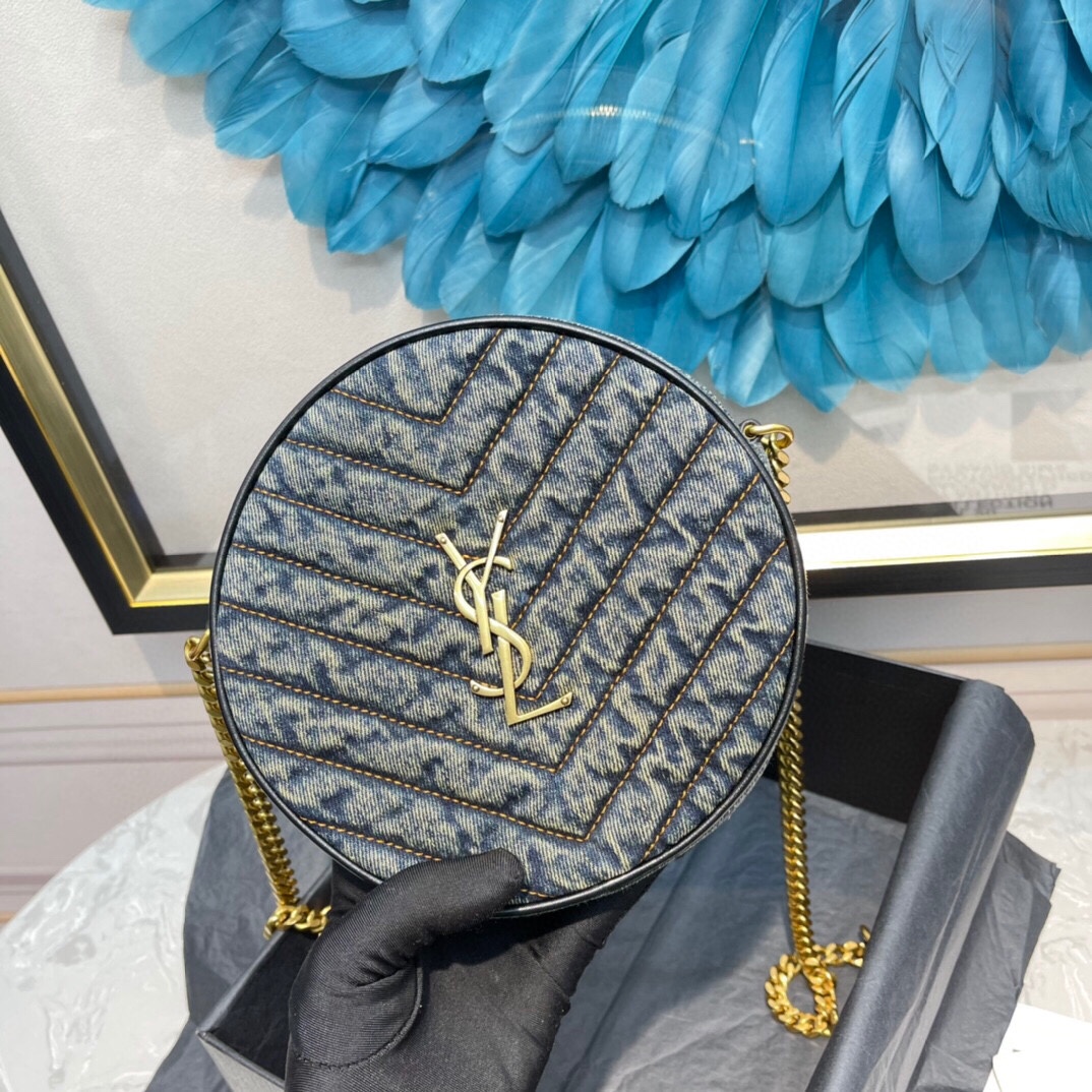 Y*L vinyle round bag-17*17*5.5cm