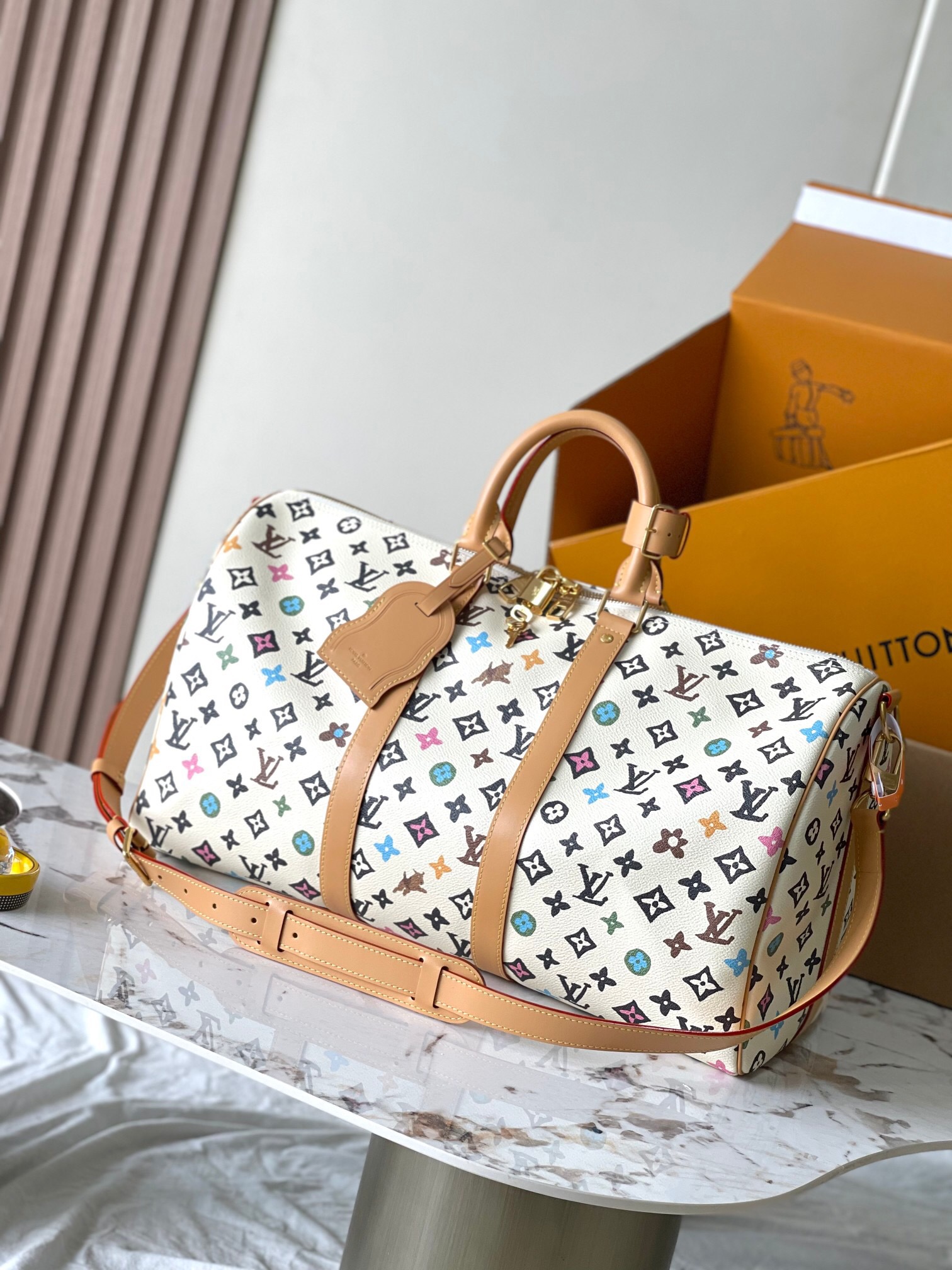 L0vis Vvtt0n by Tyler, the Creator Keepall Bandouliere 45 -45 x 27 x 20CM