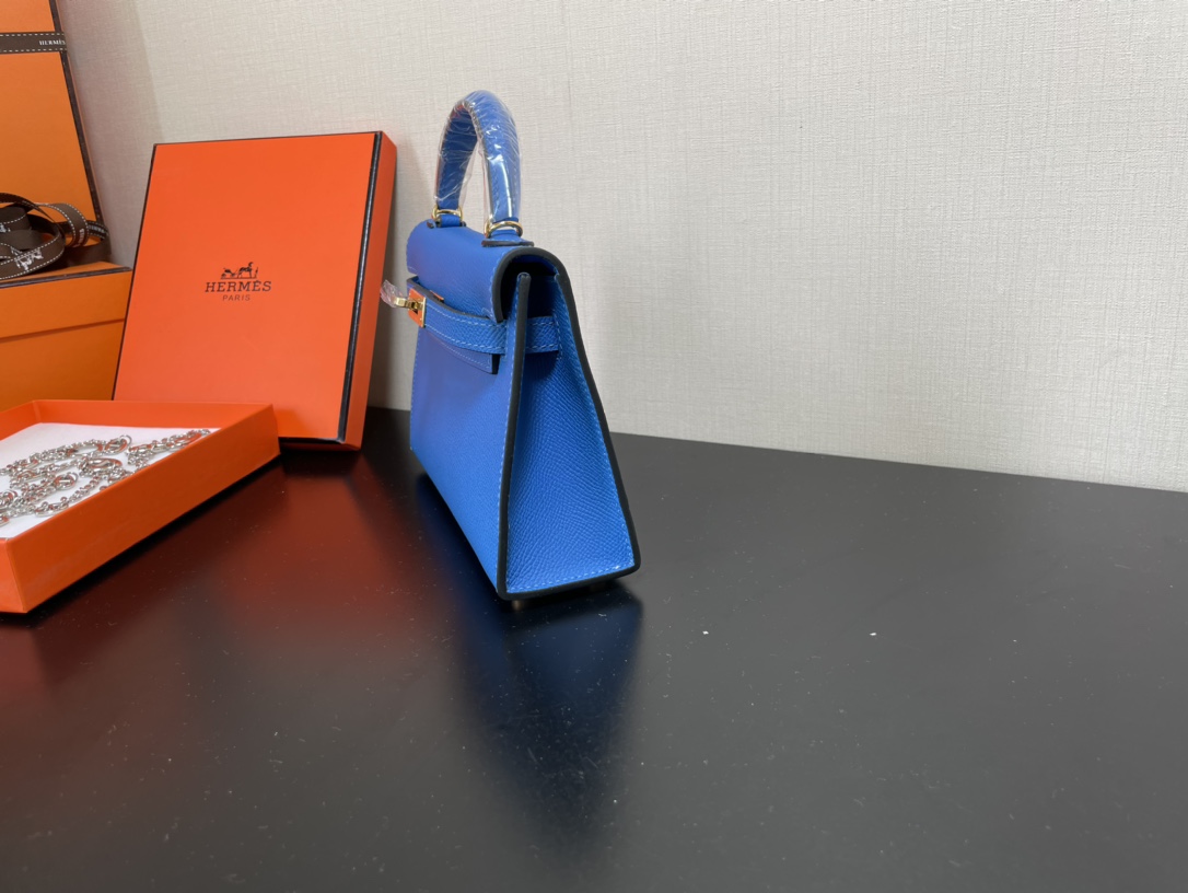 H**mes kelly-gold&silver hardware-19cm