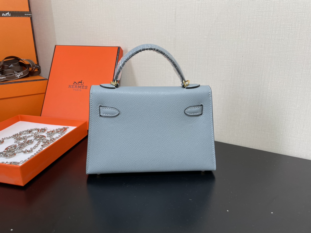 H**mes kelly-gold&silver hardware-19cm