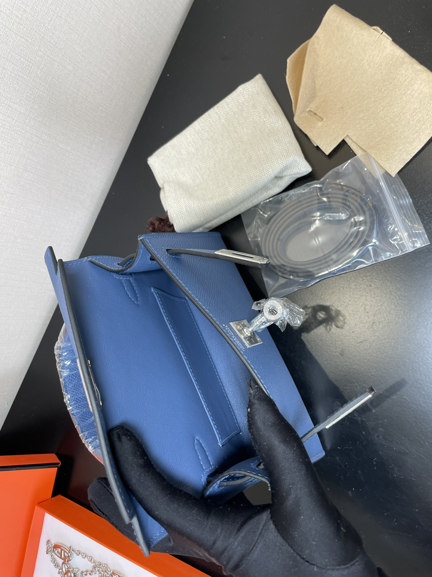 H**mes kelly-gold&silver hardware-19cm