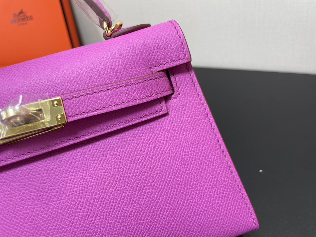 H**mes kelly-gold&silver hardware-19cm