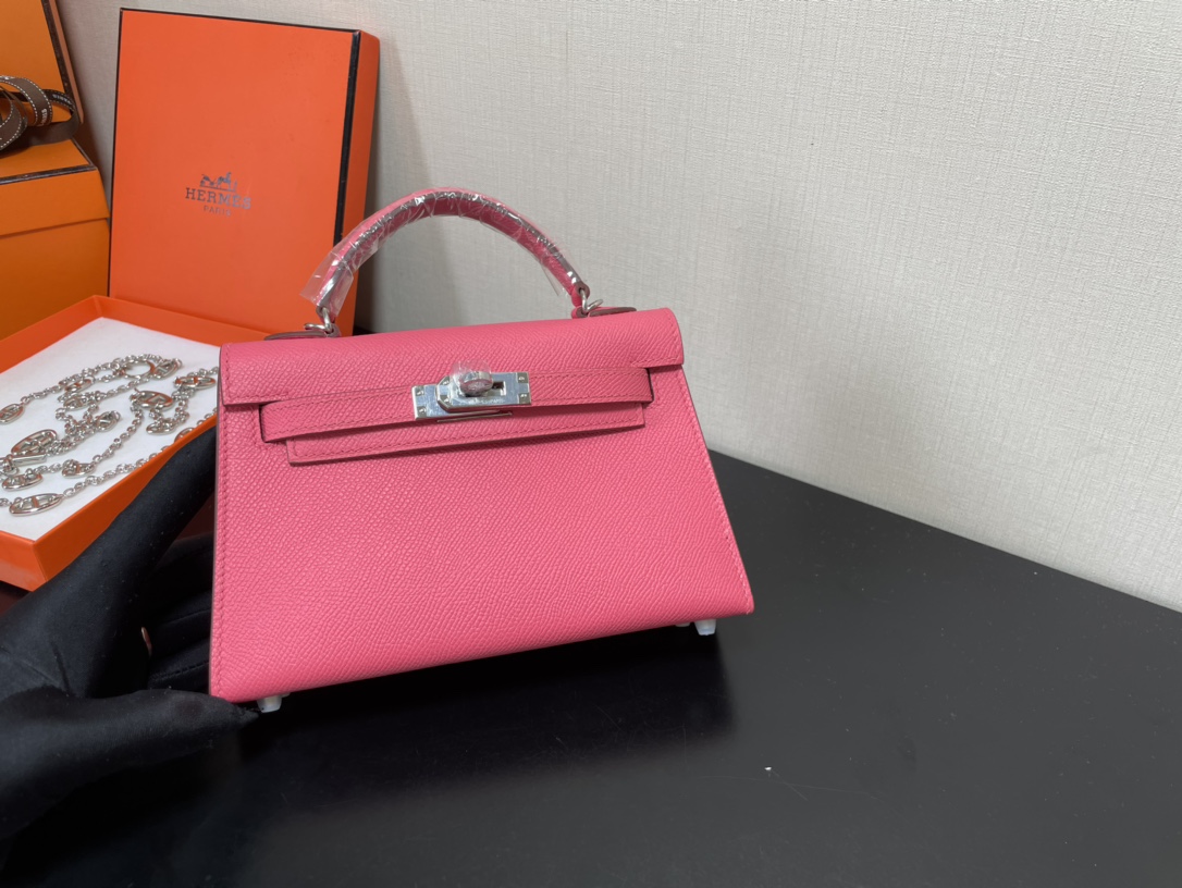 H**mes kelly-gold&silver hardware-19cm