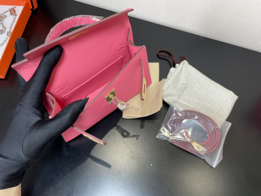 H**mes kelly-gold&silver hardware-19cm