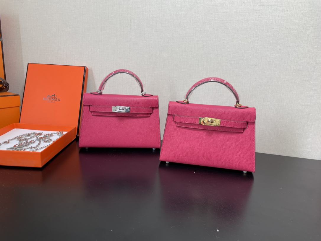 H**mes kelly-gold&silver hardware-19cm