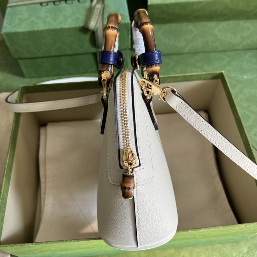 G*u*i diana bamboo mini tot bag-20x16x8.5cm