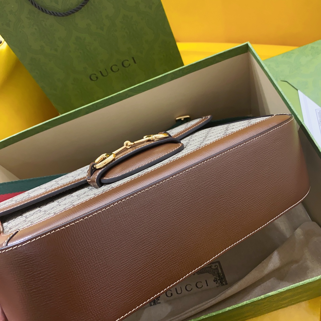 G*u*i 1955 horsebit shoulder bag-30*21*7.5cm