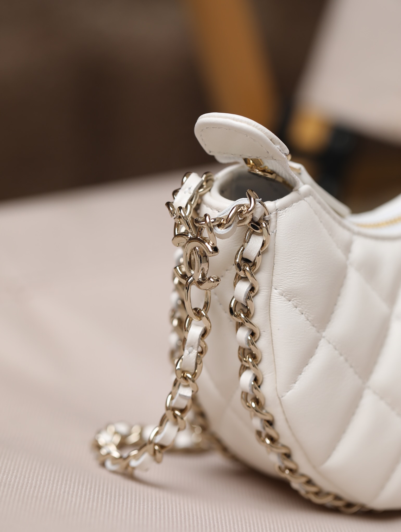 Ch@nel 23SS Moon Bag-16*10/22*14CM