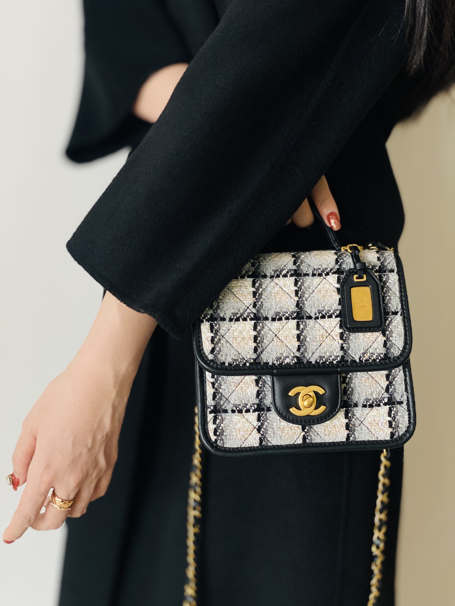 Ch@nel Flap Bag-17x20.5x6CM